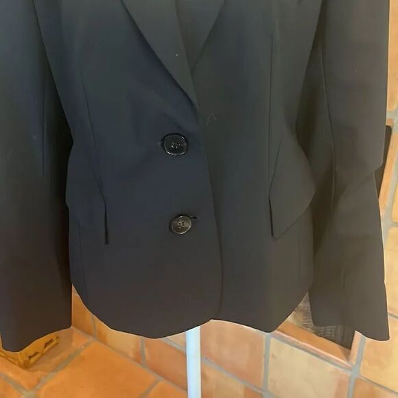 Lafayette 148 New York Two-Button Black Blazer, 4! - Picture 3 of 10